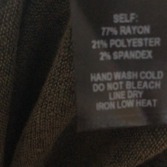 Sold LULUS Olive Green Bodycon Sweater Dress M NWT - Picture 8 of 8